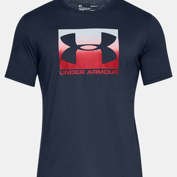 Under Armour Blue UA Boxed Sportstyle Short Sleeve Crew Neck T-Shirt Mens Sz 3XL - Picture 1 of 8